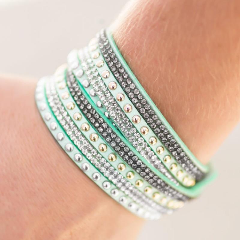 Green wrap bracelet on sale paparazzi