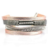Rise To The Challenge Silver Pink Bracelet