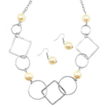 Opulent Outlines Yellow Necklace