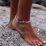 Starfish on the Coast Silver Anklet