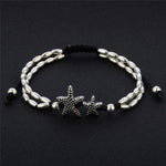 Starfish on the Coast Silver Anklet