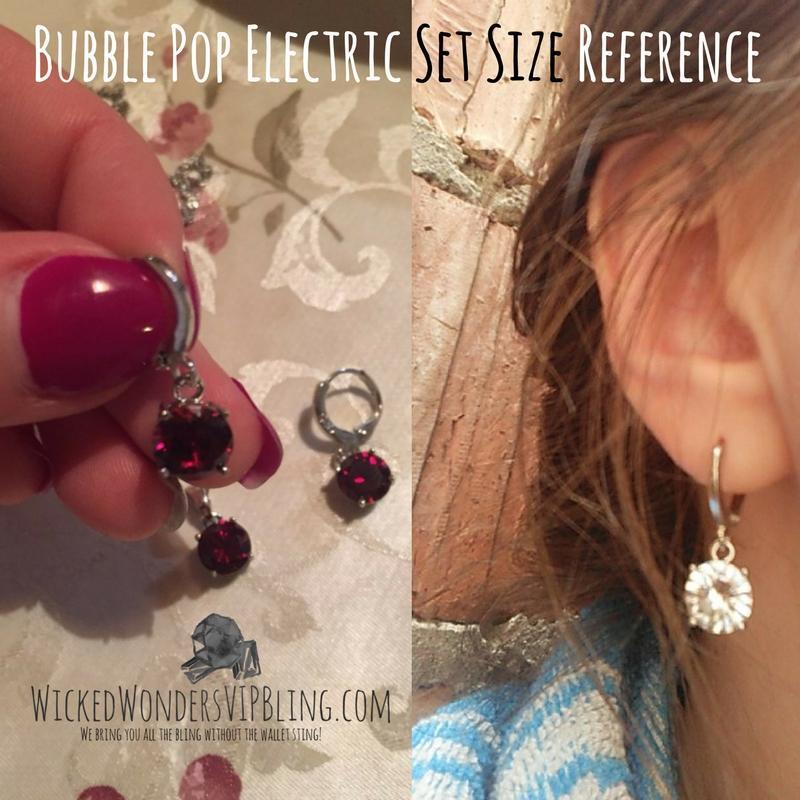 Bubble Pop Electric Black Gem Dainty Set