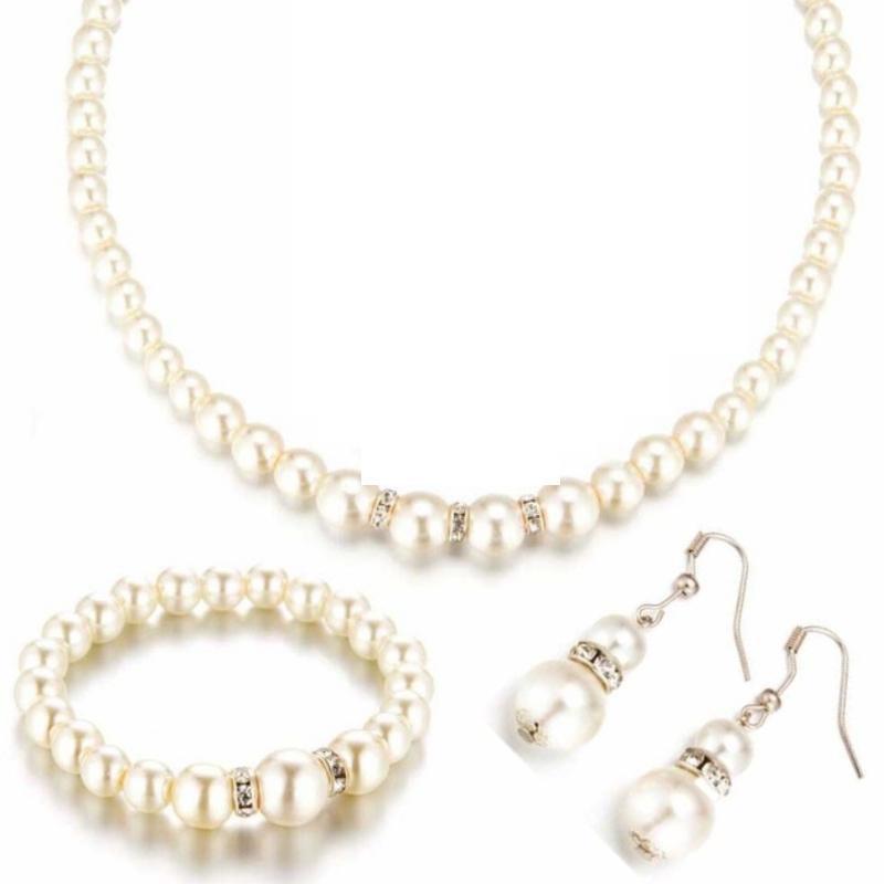 Marry Me 3-Piece White Pearl Set