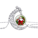 Santa Baby Glass Necklace and Earrings Set