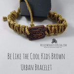 Be Like the Cool Kids Brown Urban Bracelet