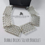 Bubble Bricks Silver Bracelet