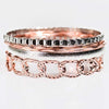 End Game Copper and Silver Set of Bangle Bracelets