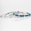 Glitzy Thinking Blue Set of Bangle Bracelets
