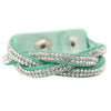 Haters Gonna Hate Green Snap Closure Bracelet