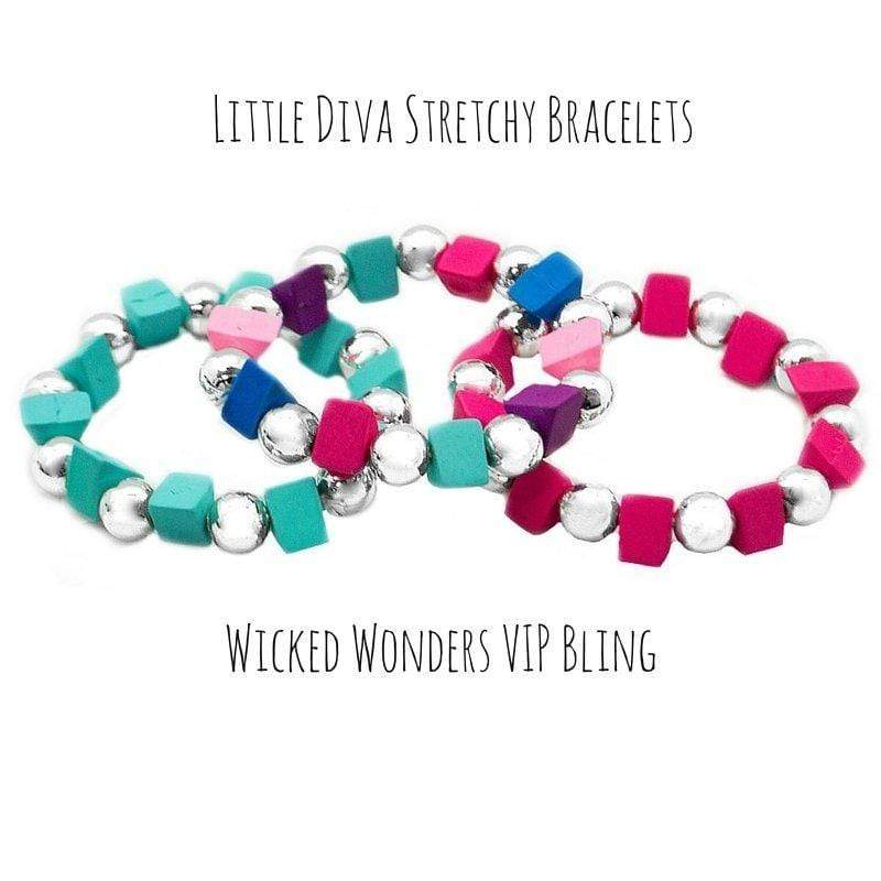 Little Diva "Cubes" Stretchy Bracelets