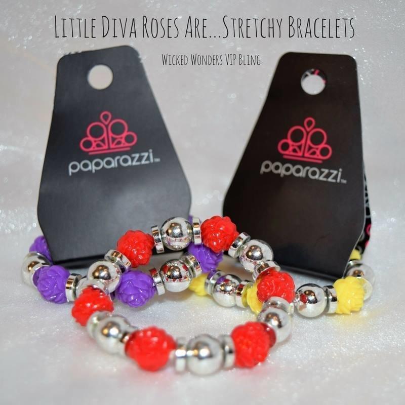 Little Diva Roses Are...Stretchy Bracelets