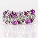 Malibu Marina Purple Set of Stretchy Bracelets