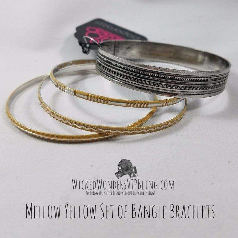 Mellow Yellow Set of Bangle Bracelets