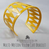 Multi-Motion Yellow Cuff Bracelet