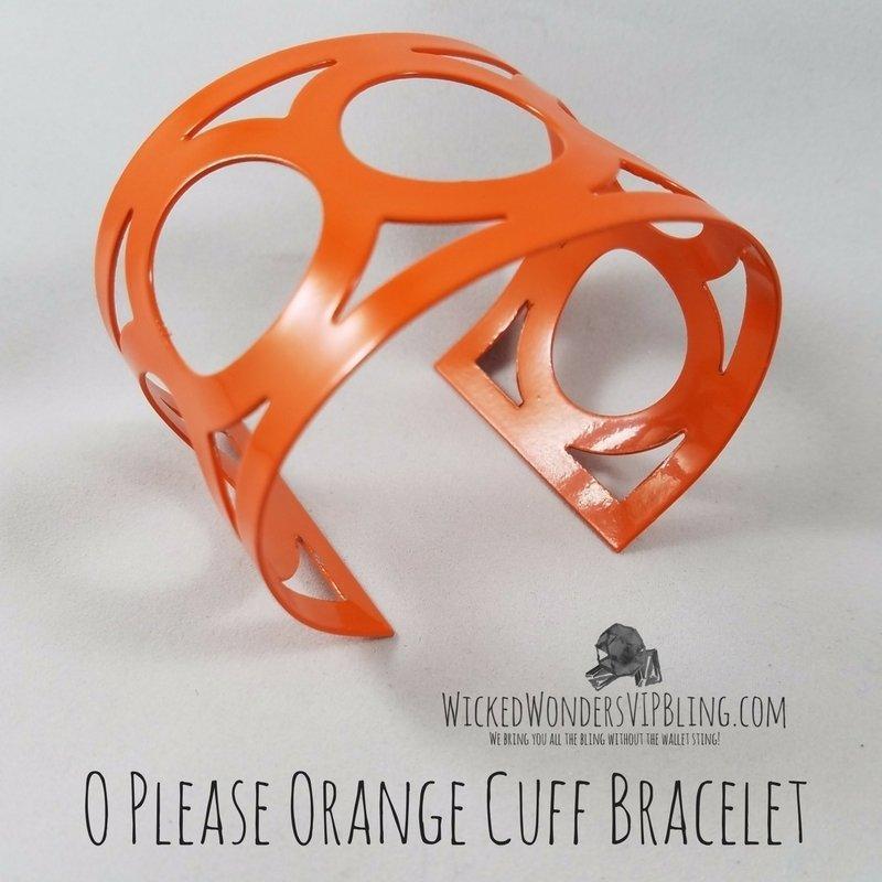 O Please Orange Cuff Bracelet