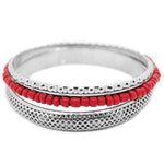 Paint the Town Red Bangle Bracelets