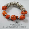 Rock Hauling Orange Stretchy Bracelet