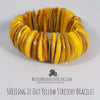 SHELLing It Out Yellow Stretchy Bracelet