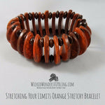Stretching Your Limits Orange Stretchy Bracelet