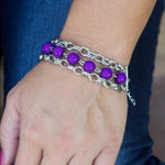 Stuck in the Middle Purple Bracelet