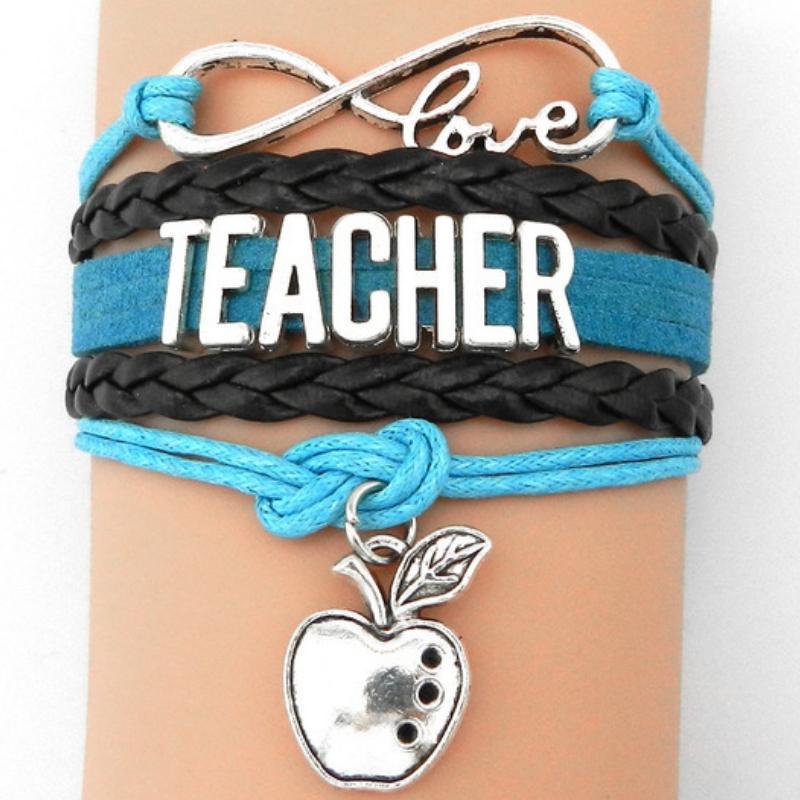 Teaching Day Aqua and Black Bracelet