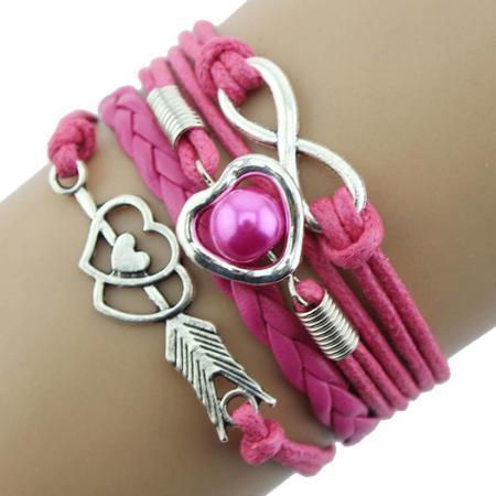 Valentine Secret Dark Pink Bracelet