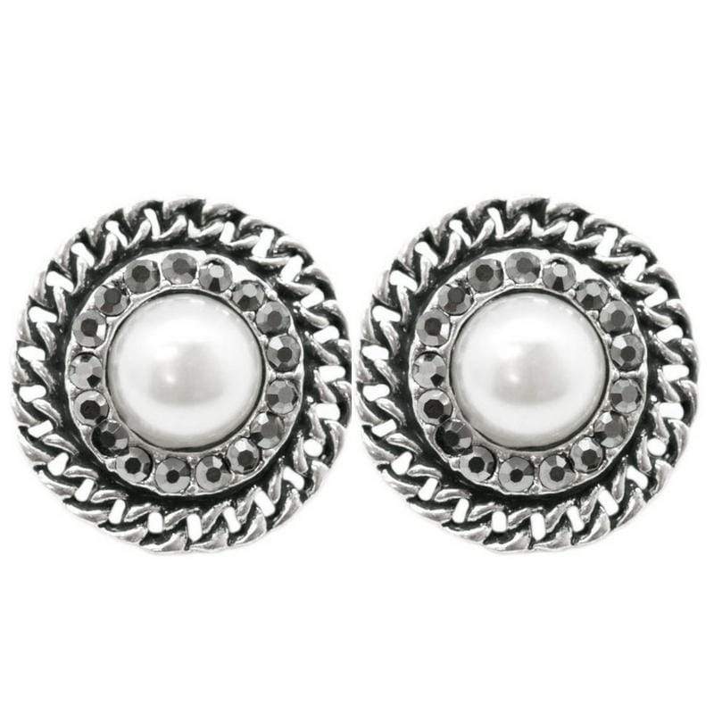 A Grand Gesture White Pearl Post Earrings
