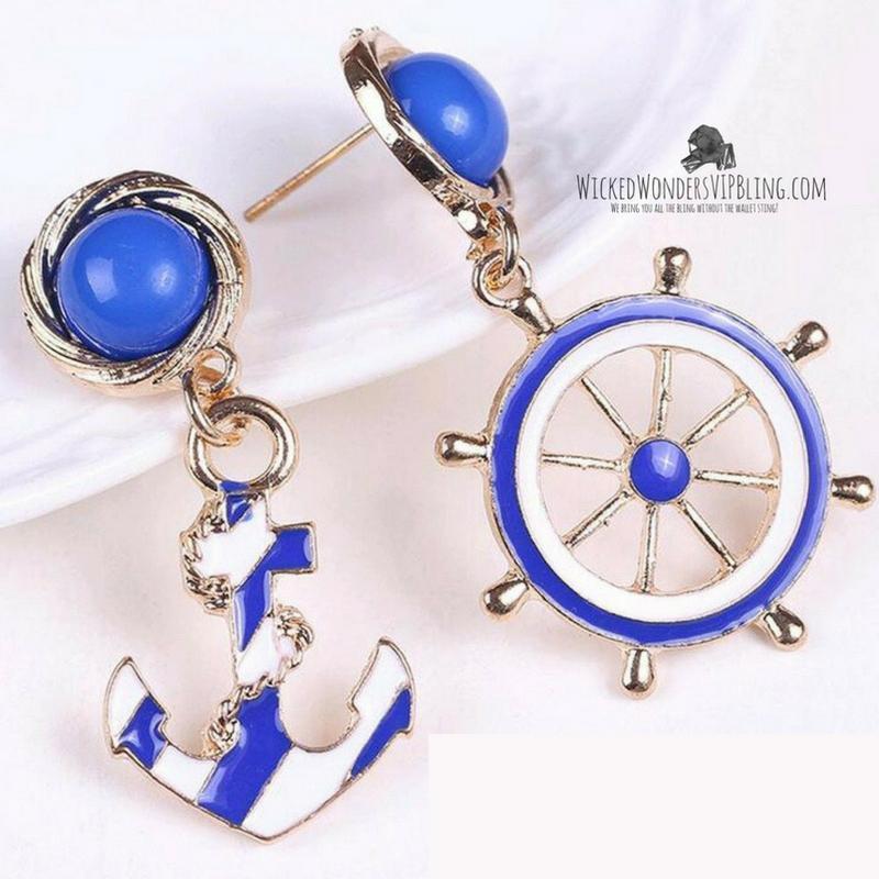 Beyond the Sea Mix-Matched Nautical Earrings