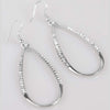 Can't Dull My Sparkle White Rhinestone Drop Earrings