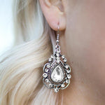 Wicked Wonders VIP Bling Earrings Dancing With the Stars White Gem Earrings Affordable Bling_Bling Fashion Paparazzi