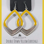 Double Down Yellow Earrings