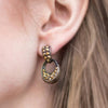 From the Small Screen Brass Post Earring