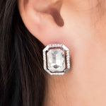 Gatsby Glam White Gem Post Earrings