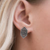 Here We GEO Silver Post Earrings