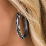 High-Spirited Silver Hoop Earrings