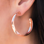Hoop-ed Up Copper Hoop Earrings