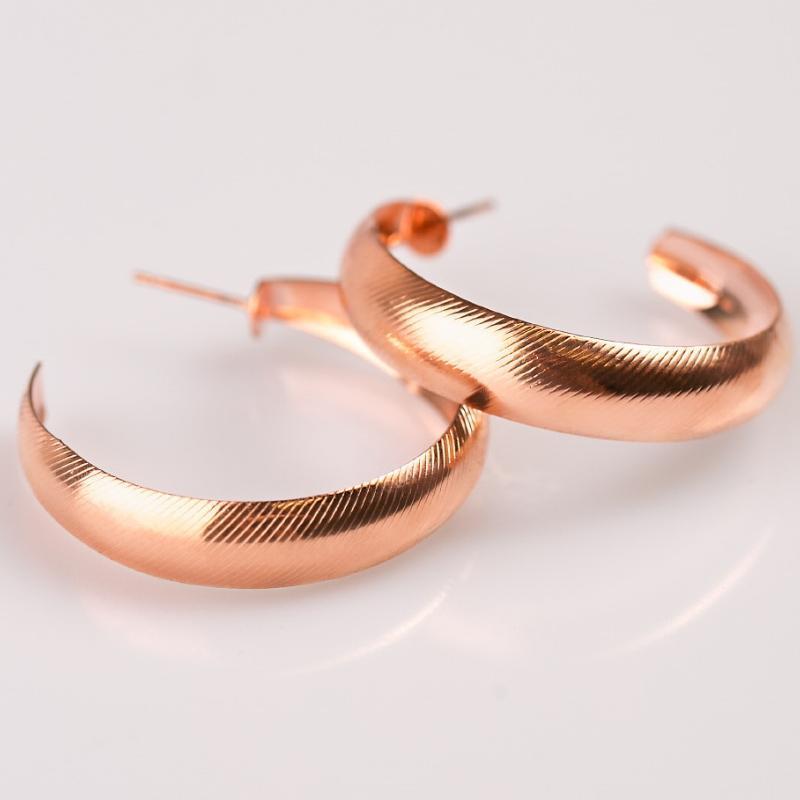 Hoop-ed Up Copper Hoop Earrings