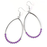 Its Raining Its Pouring Purple Earrings