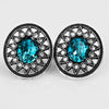 Just a Glimmer Blue Post Earrings