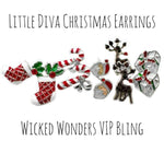 Little Diva Christmas Earrings