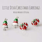 Little Diva Christmas Earrings