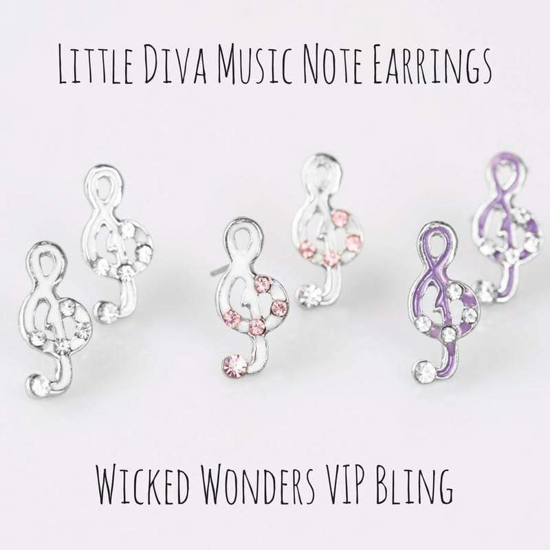 Little Diva Music Note Earrings