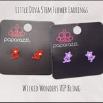 Little Diva Stem Flower Earrings