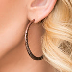 Lost Horizon Copper Hoop Earrings