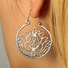 Wicked Wonders VIP Bling Earrings Love of Lotus Silver Earrings Affordable Bling_Bling Fashion Paparazzi