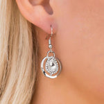 Luxe and Lush White Rhinestone Earrings