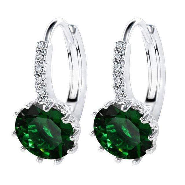 Match Made in Heaven Emerald Green Earrings