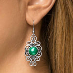 Meet and Greet Green Earrings