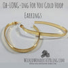 Ob-LONG-ing For You Gold Hoop Earrings