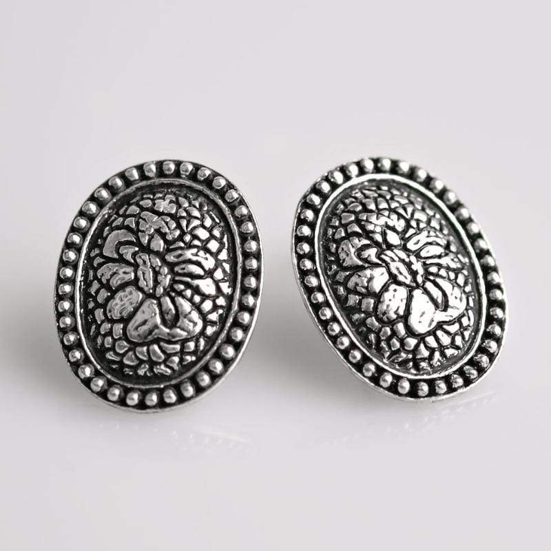 Private Island Silver Post Earrings